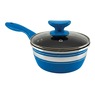 Chef Tested 8-Piece Ceramic Banded Cookware Set by Wards, Blue, large