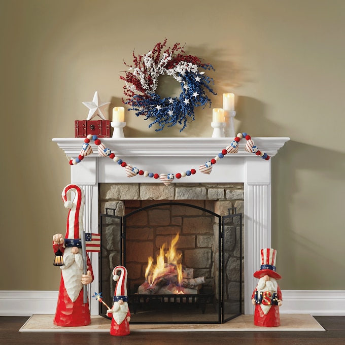 Patriotic Hearts Novelty Garland, , large