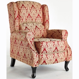 Microfiber Wingback Recliner, , large