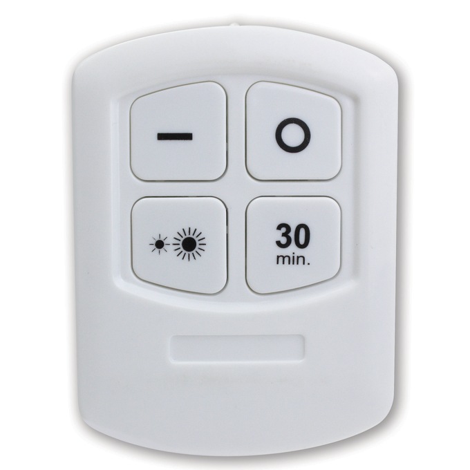 Set Of 3 Remote Controlled Led Puck Lights