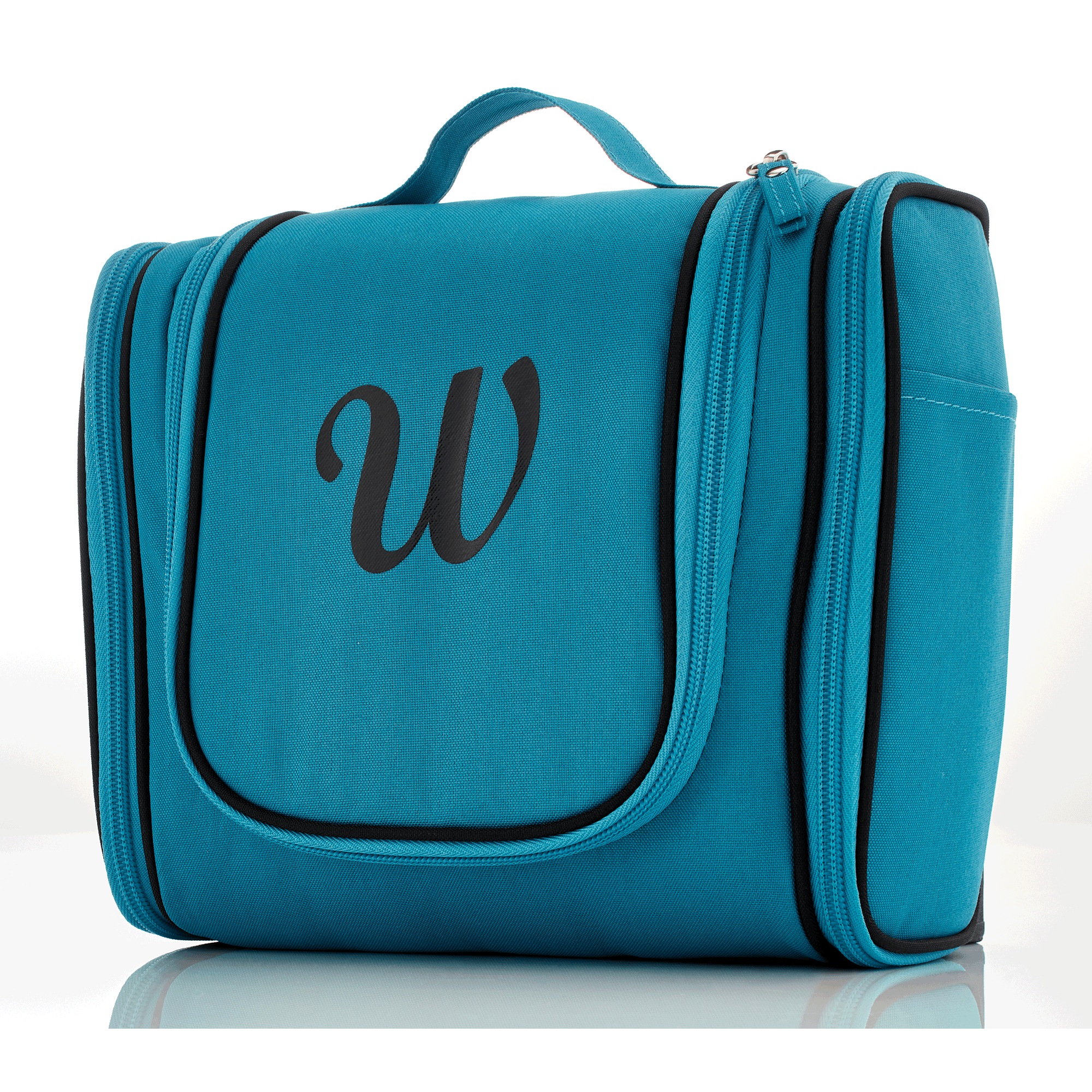 Personalized Toiletry Bag, Teal, large