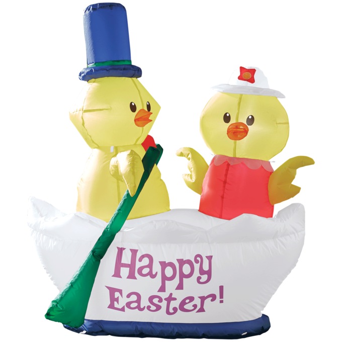 Chicks in Easter Egg Inflatable, , large