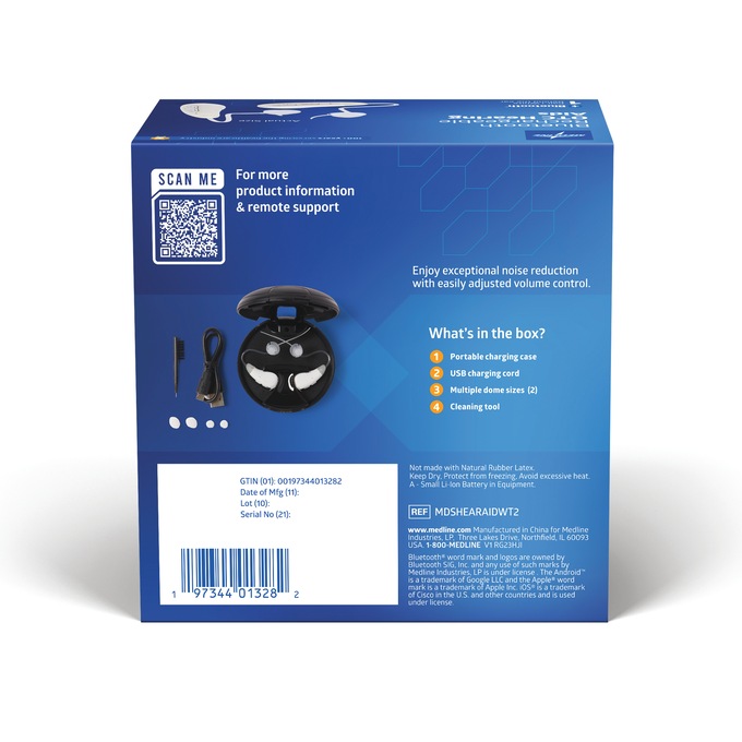 Bluetooth Rechargeable Hearing Aids, , large