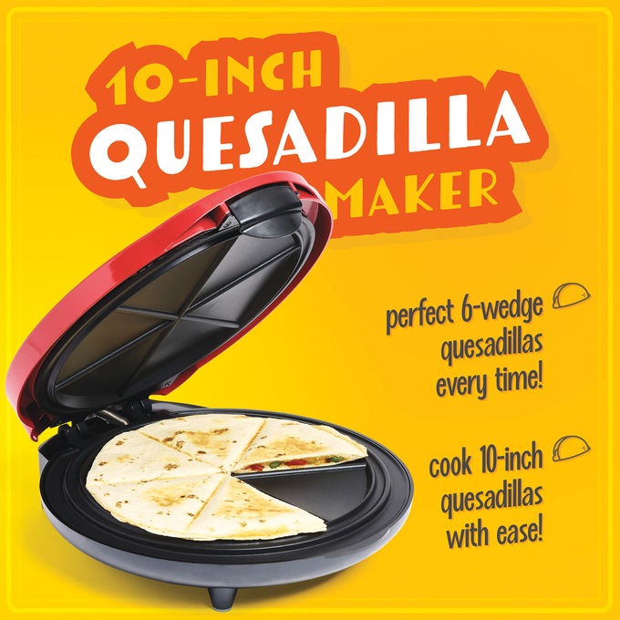 Taco Tuesday 10" Electric Quesadilla Maker, , large