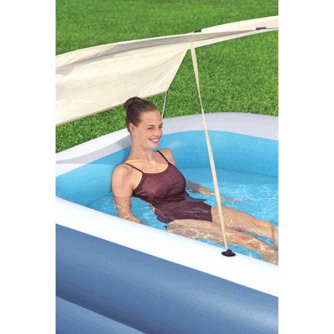 H20GO! Summer Bliss Shaded Inflatable Pool for Kids Ages 6 and Above, , large