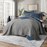 Vintage Wash Oversized Quilt, Blue, large