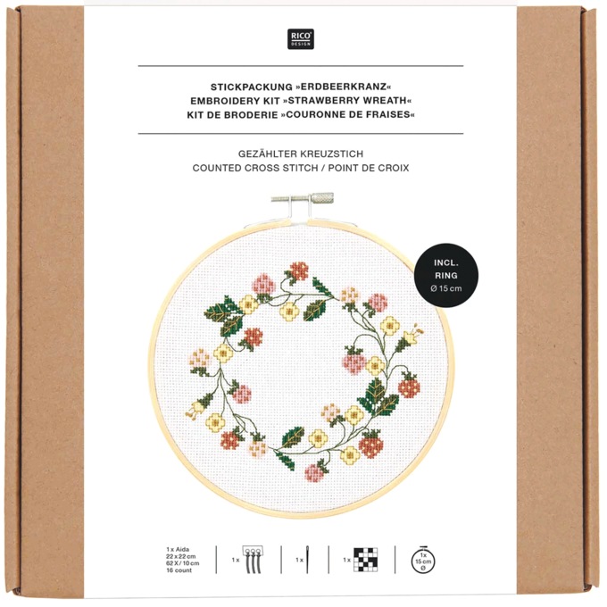 6" Cross-Stitch Kit, , large