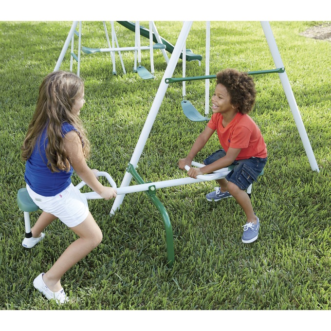 Backyard Metal Swing Set Ginny S