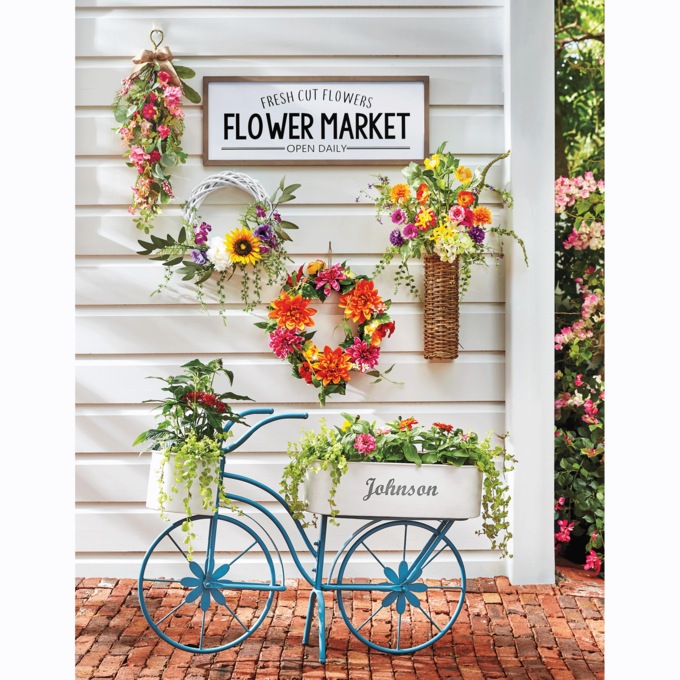 Butterfly Garden Florals in Basket, , large