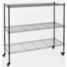 3-Tier Wide Mobile Tower Shelves, , large