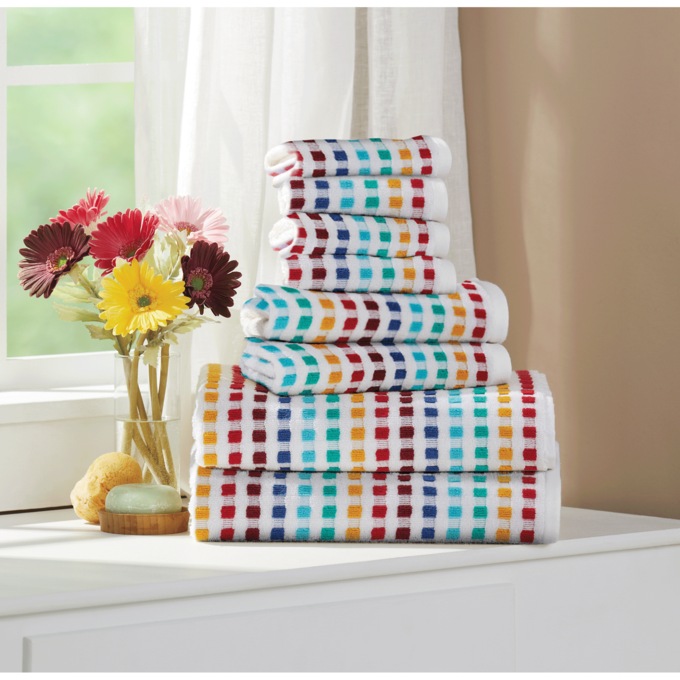 Polka dot clearance bath towel sets