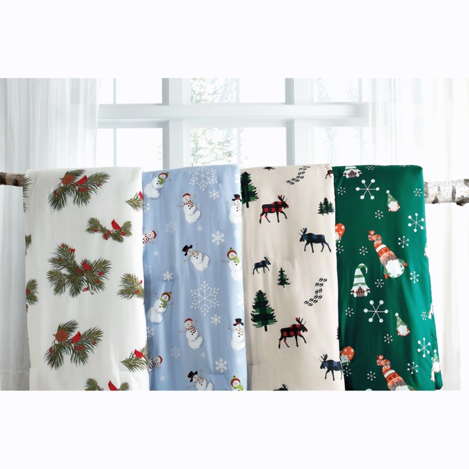 Holiday Down-Alternative Comforter, , large