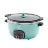 Green Life Slow Cooker Healthy Duo 6-Quart Slow Cooker, Turquoise, large