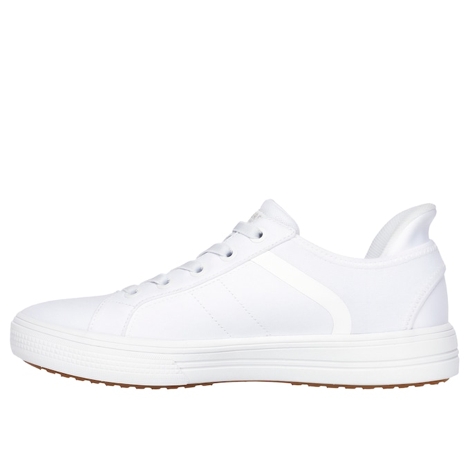 Skechers Men's Slip-Ins Arch Fit Arcade - Good 2 See Ya Sneaker, White, large
