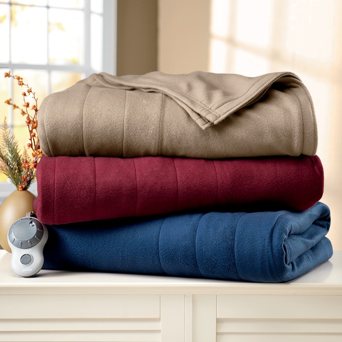 Quilted Fleece Electric Blanket by Sunbeam Ginny's