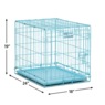MidWest iCrate Single-Door Crate, Blue, large