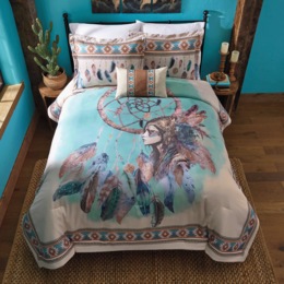 Sacred Spirits Comforter Set and Accent Pillow, , large