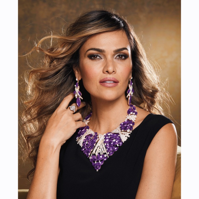 Crystal Marquise Necklace and Earring Set, , large