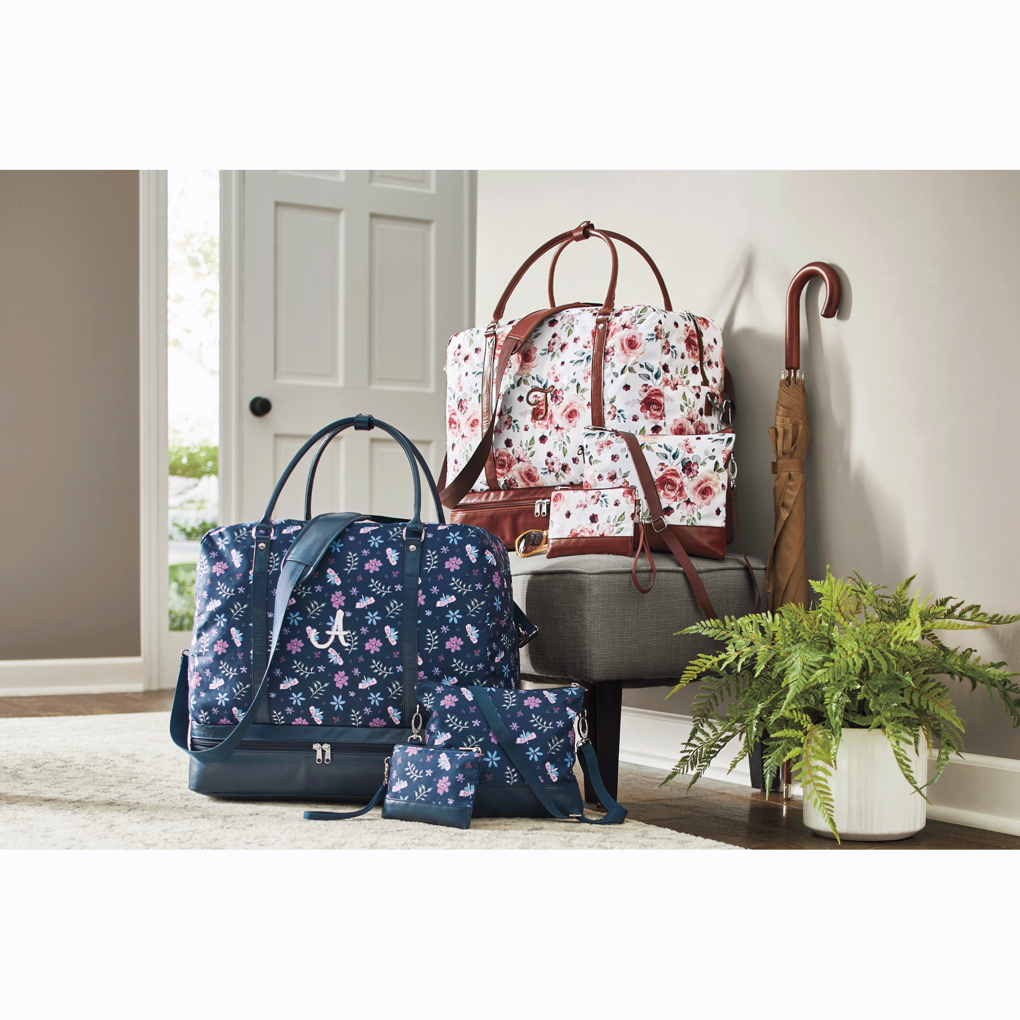 Personalized 3-Piece Weekender Travel Bag Set, , large