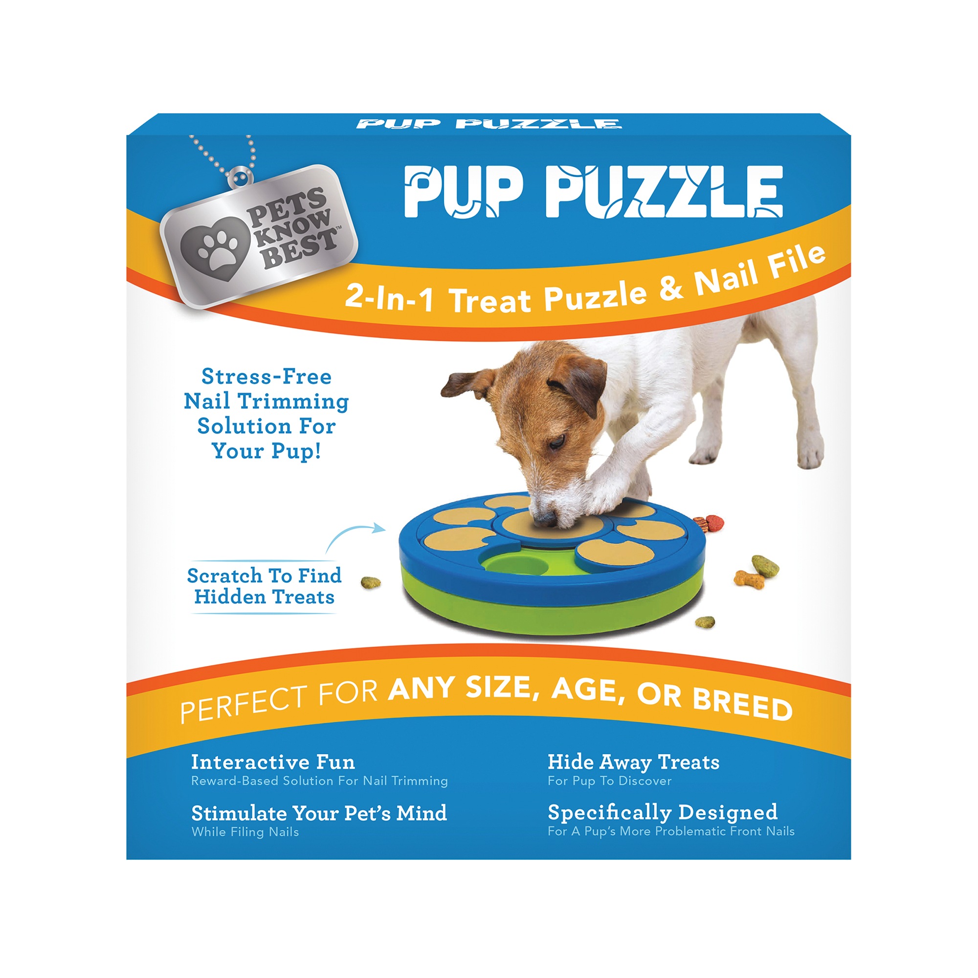 2-in-1 Pup Puzzle/Nail Filer, , large