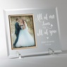Personalized All of Me Loves You Picture Frame, Clear, large