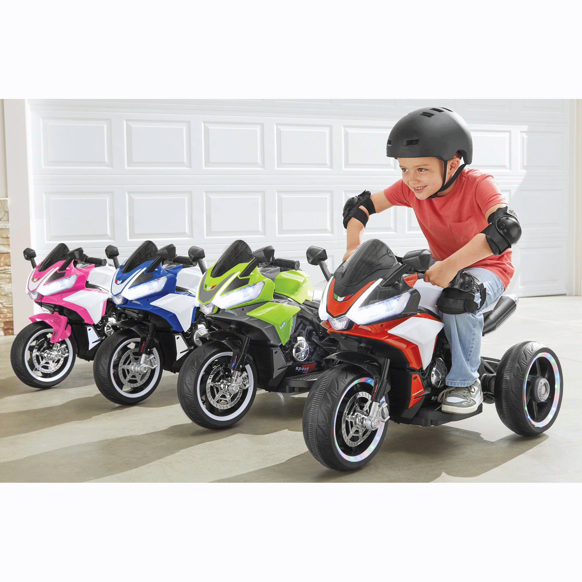Ride-On Light-Up Motorcycle, , large