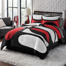 Calvin Comforter Set, Accent Pillow and Window Treatments, , large