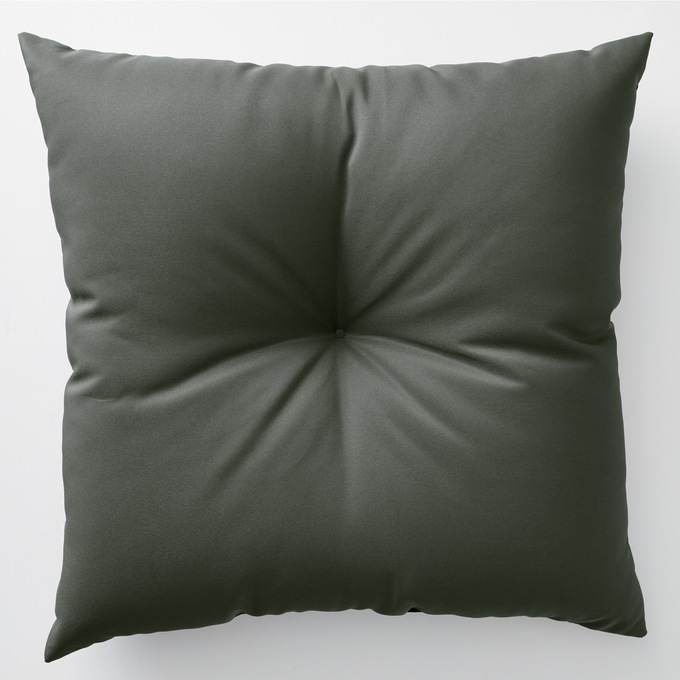 Button-Tufted Outdoor Pillow, , large