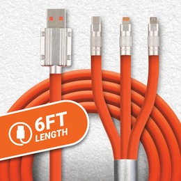 ArmorAll 3-in-1 Multi-Tip 6&#39; USB Cable, , large