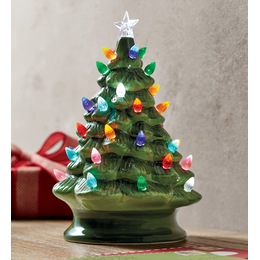 Lit Ceramic Tabletop Tree, , large