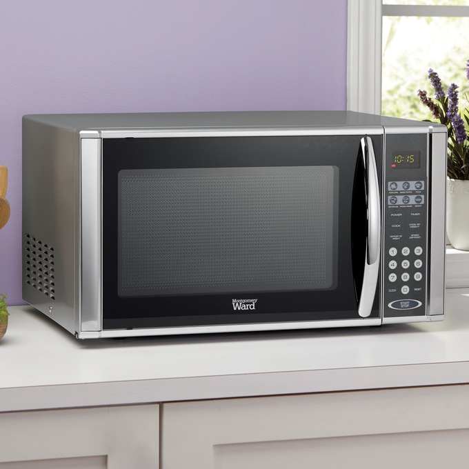 Montgomery Ward 1 1 Cu Ft Stainless Steel Microwave Oven Ginny S