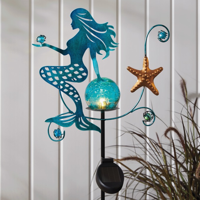 Mermaid Solar Stake, , large
