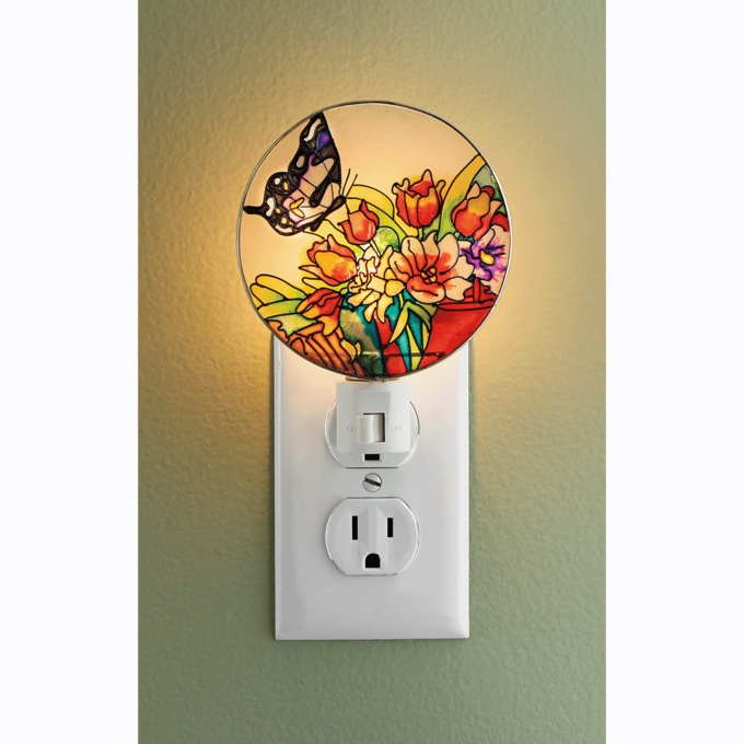 Glass Butterfly Night Light, , large