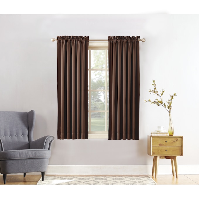 Madison Room Darkening Panel, Chocolate, large