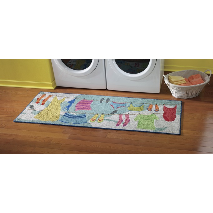 Indoor/Outdoor Clothesline Rug, , large