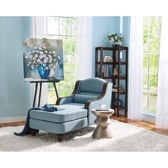 Cool Blue Floral Wall Art, , large