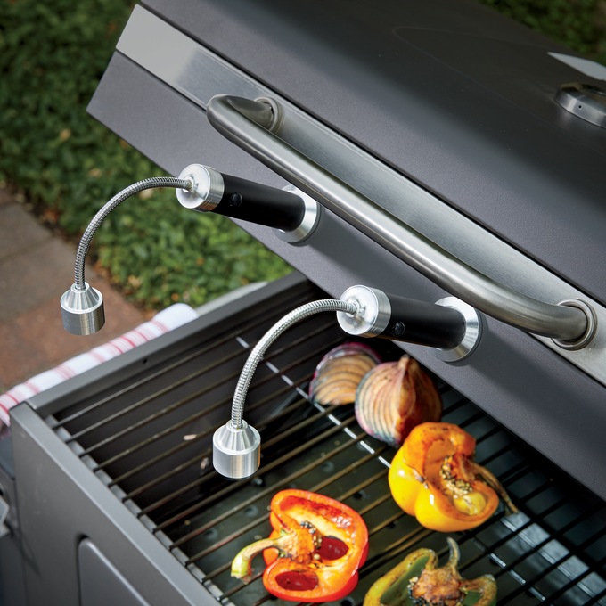 Set of 2 Magnetic Grill Lights, , large