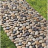 Set of 8 Outdoor River Rock Patio Tiles, , large