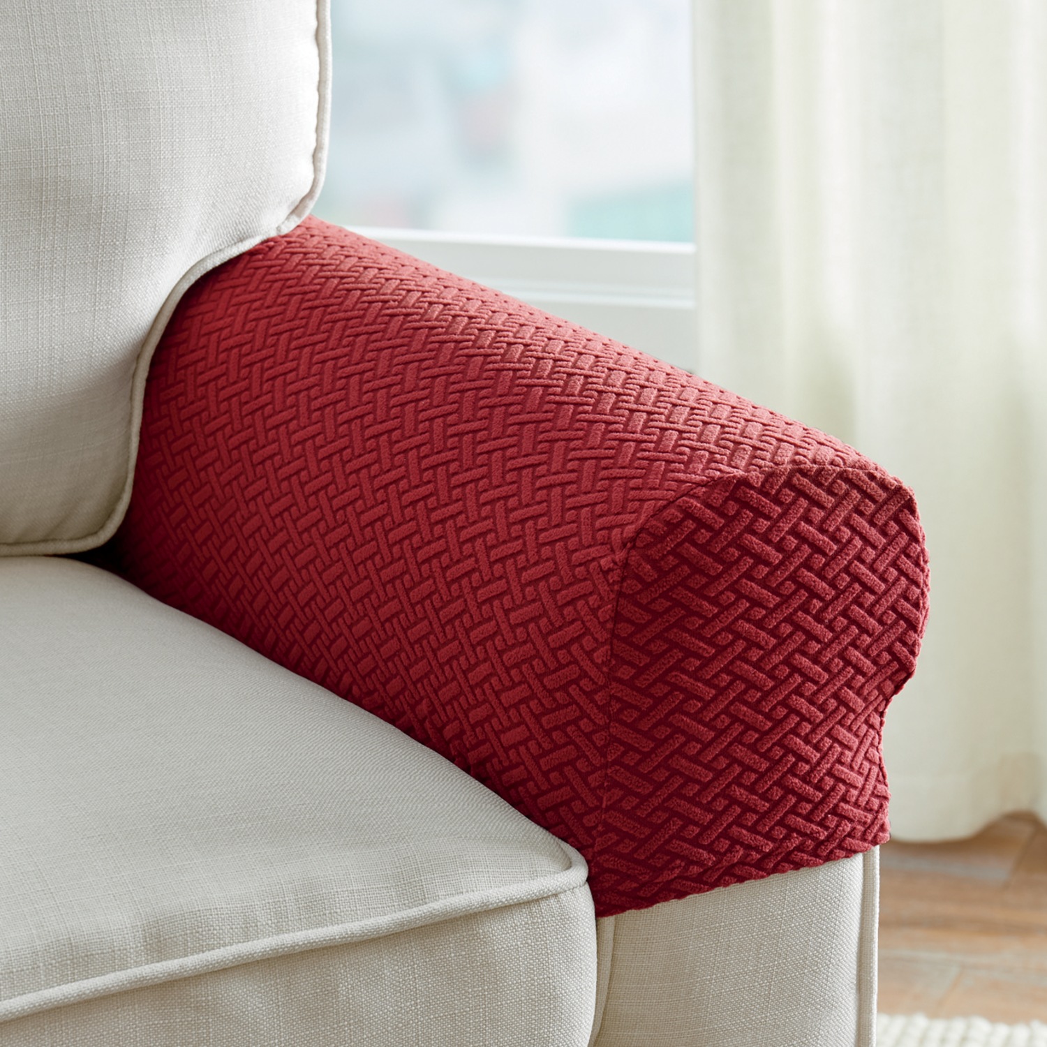 Set of 2 Upholstered Furniture Arm Protectors Ginny s