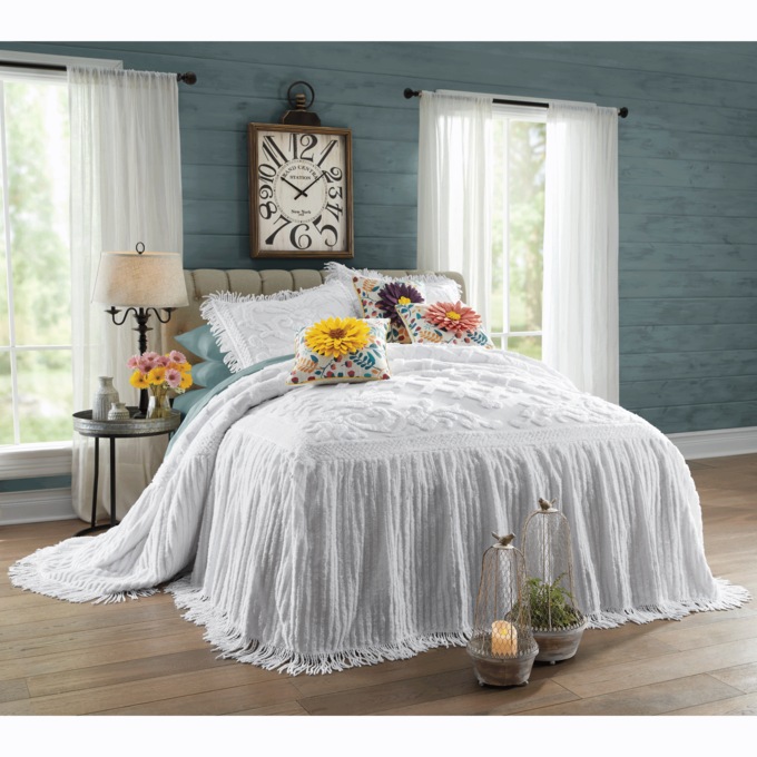 Eva Chenille Bedspread, , large