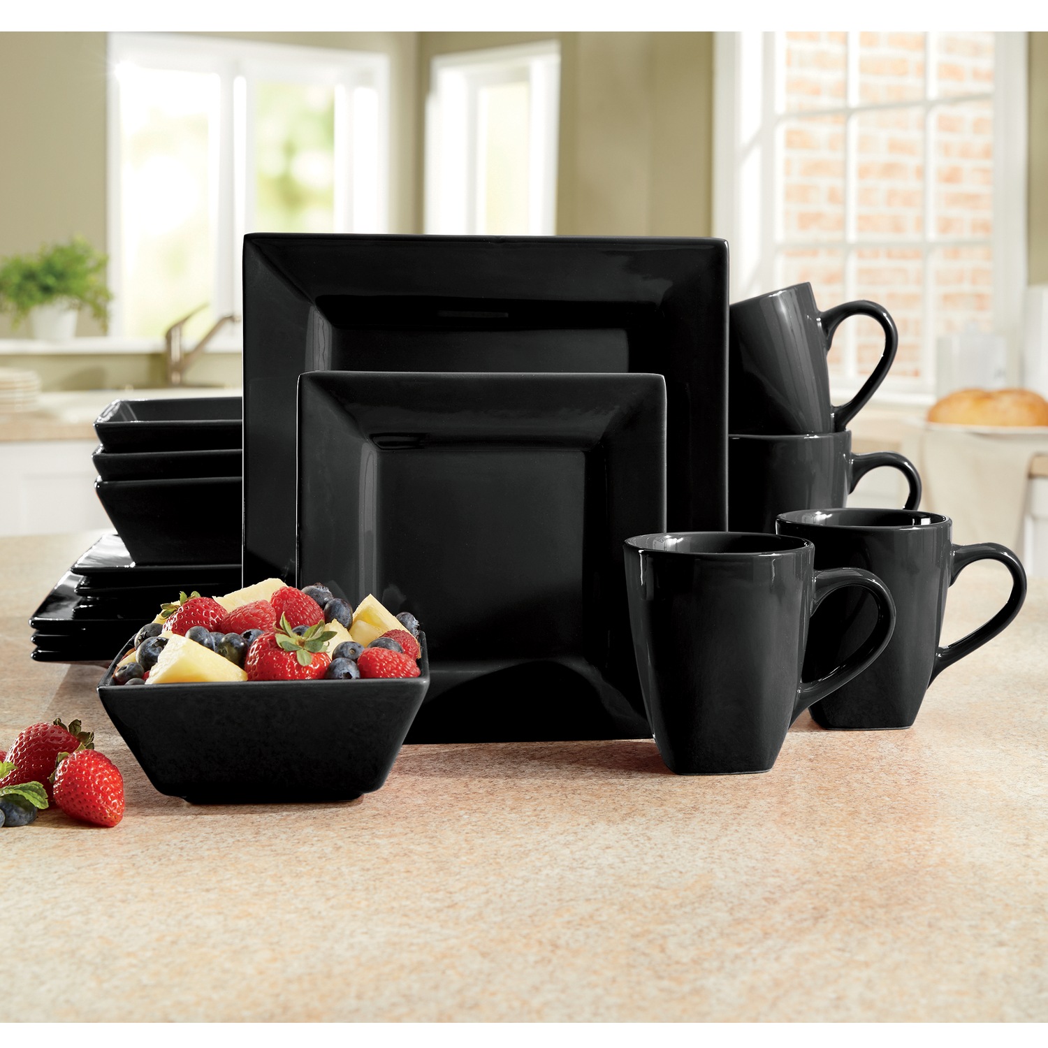 Square dinnerware sets for 8 best sale