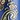 Adjustable Folding Cane, Blue Paisley, swatch