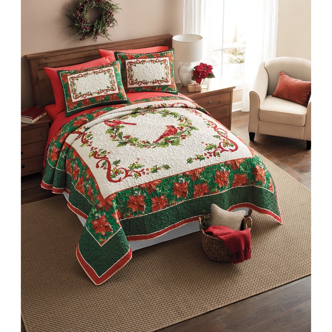 Reversible Holiday Sham, , large