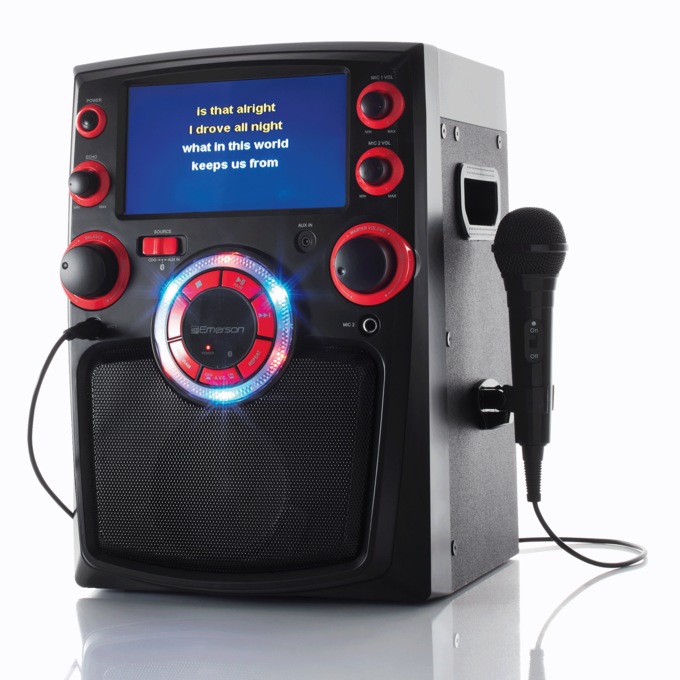 Emerson 7" LED Portable Karaoke, , large