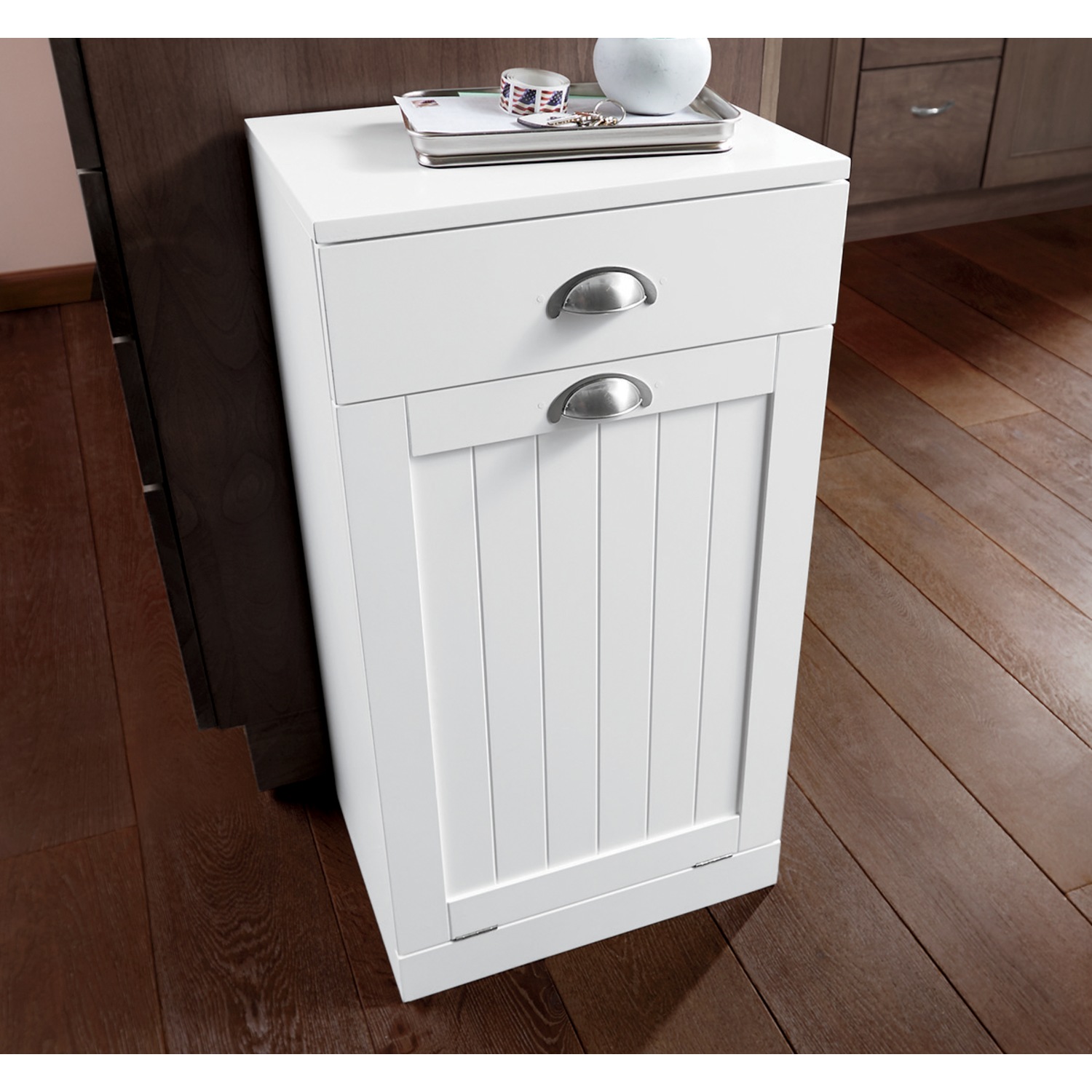 Richmond Tilt-Out Trash Cabinet with Drawer | Ginny's