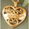 Love You More Necklace and Earring Set, , large
