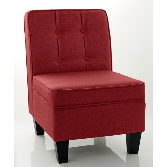 Tufted Parker Slipper Chair, , large