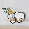 Double Heart Wall Shelf, , large