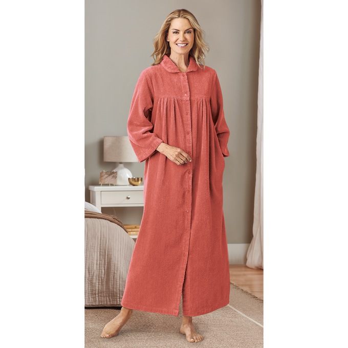 Long Chenille Robe, , large