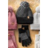 Dotted Hat and Glove Set, , large